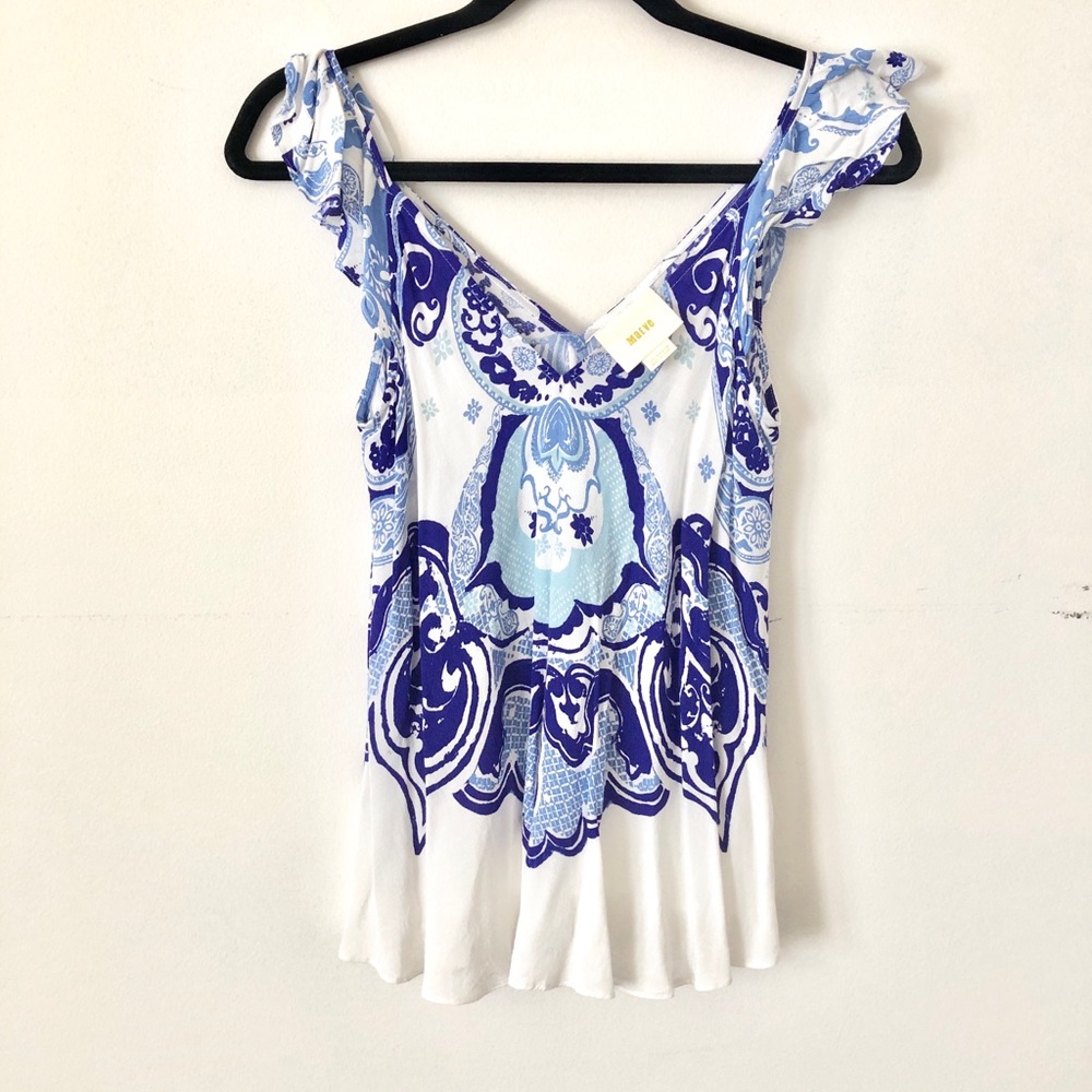 [Anthro] Maeve Flutter Scarf Blouse